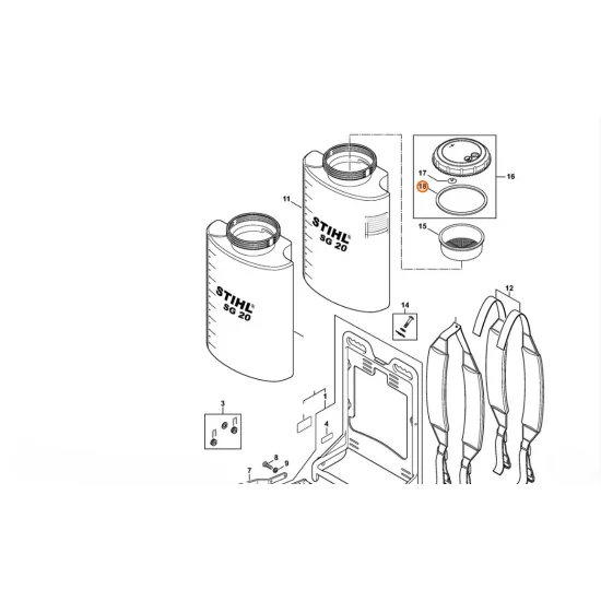 STIHL  Pierścień uszczelniający 4247 709 2000